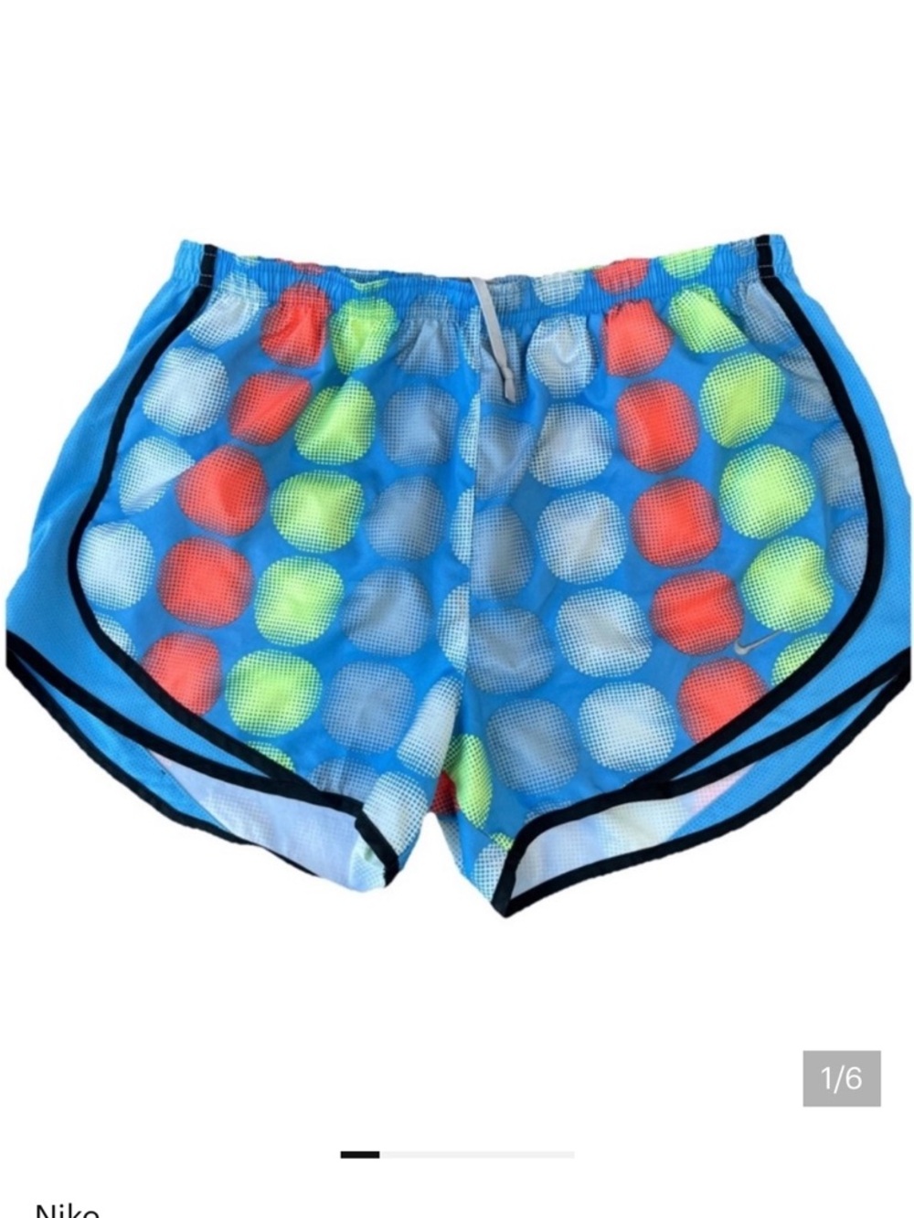 Nike Big Polka Dot Running Shorts Women Size M